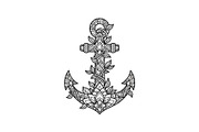 Ornamental Anchor Silhouette SVG, an Illustration by Designs_River (Thumbnail 2 of 31)