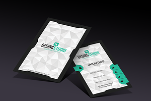 Design studio modern business card