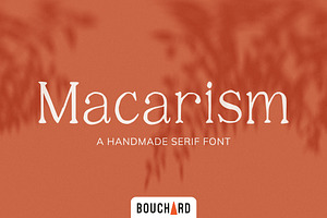 Macarism - A Handmade Serif Font