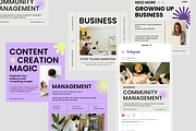 Digital Marketing Instagram Post, a Social Media Template by SquidPixey (Thumbnail 2 of 6)