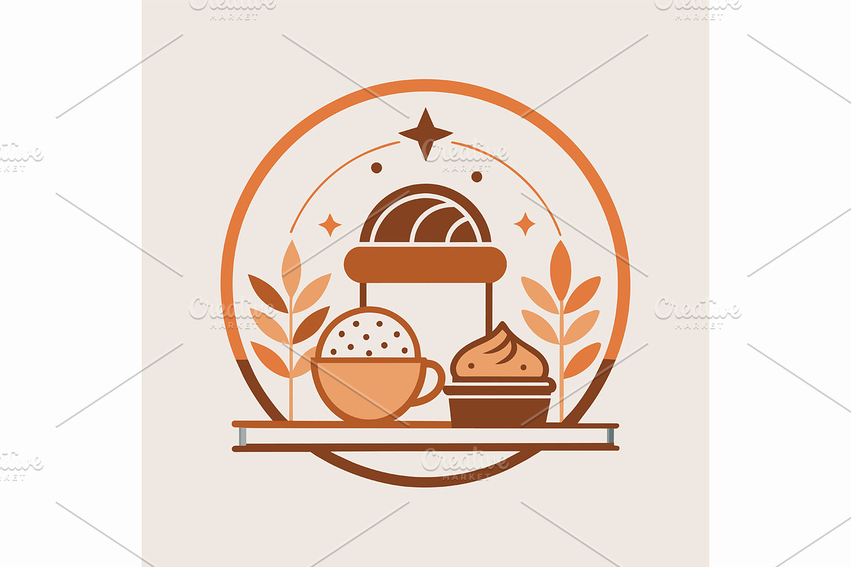 Minimalist logo design for a cozy ba, a Graphic by Iftikhar Alam