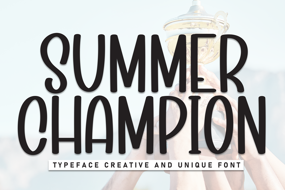 Summer Champion | Script Font, a Script Font by Scratchones (Photo 1 of 8)