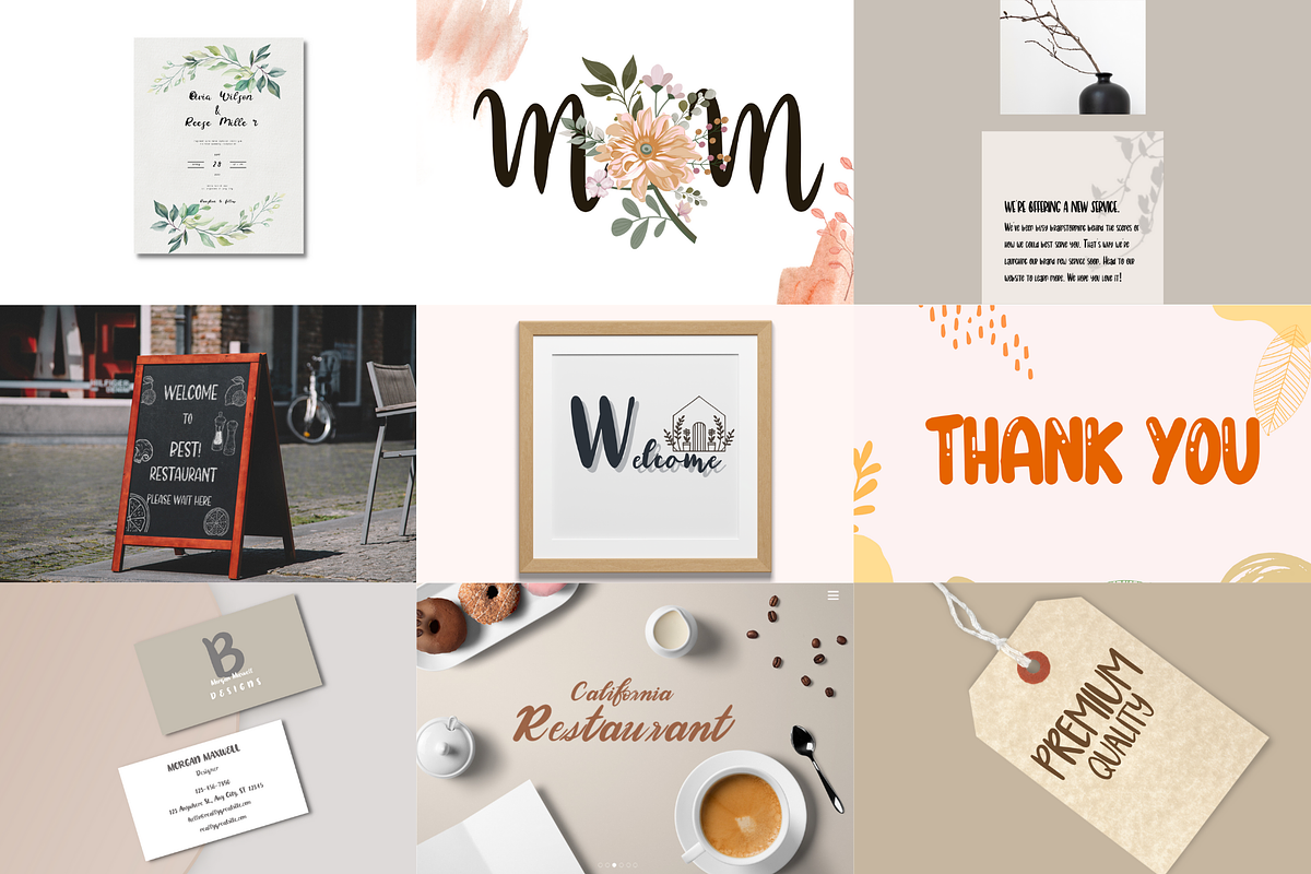 Hanwriting Bundle fonts, a Handwritten Font by nongnuchpolyiam1 (Photo 3 of 5)