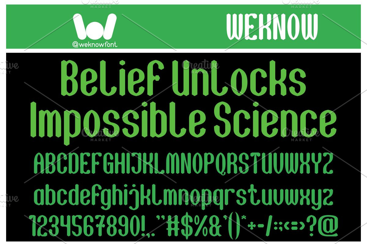 Believe System font, a Font by weknow (Photo 4 of 8)