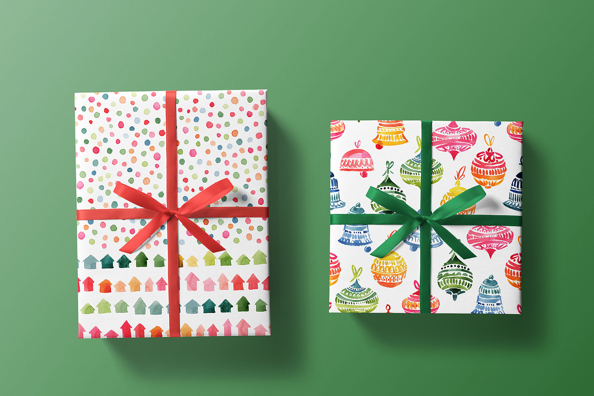 Cheerful Christmas Backgrounds, a Pattern Graphic by swiejko (Photo 10 of 10)