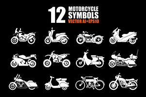 Motorcycle Icons set