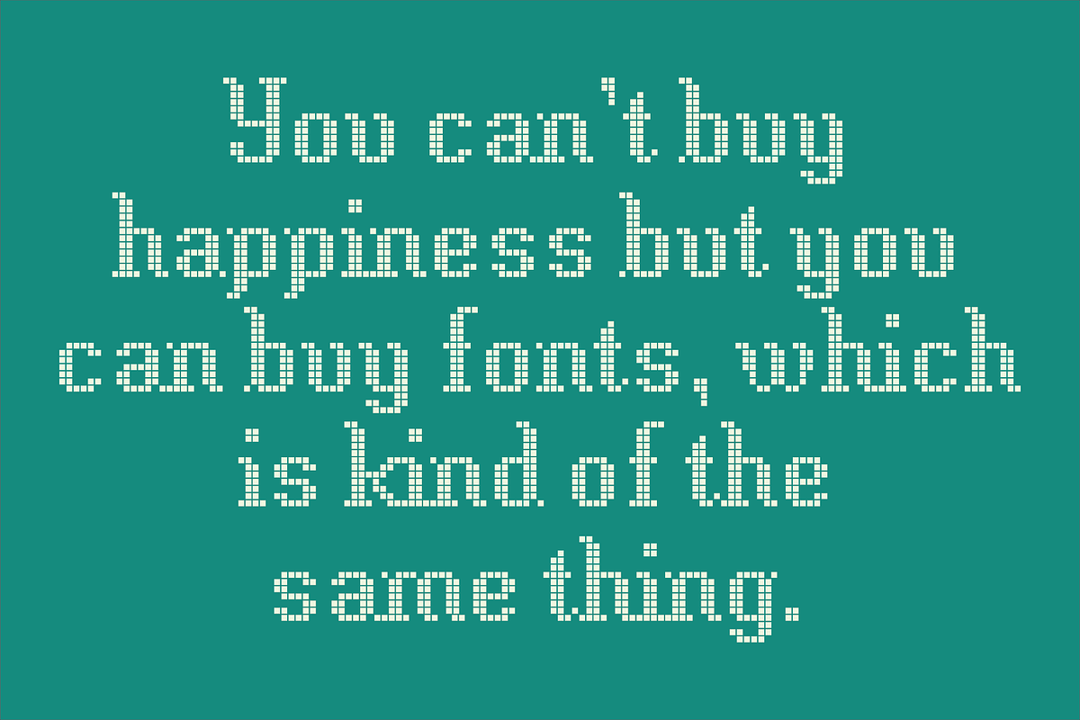 Display Squares Two Font, a Font by GG Design (Photo 8 of 10)