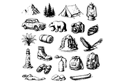 Outdoor Adventure Gear Set, an Object Graphic by RT Studio (Thumbnail 2 of 4)