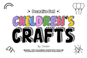 Drawing Alphabet - Playful Font, a Sans Serif Font by KiddoGlyphs Studio (Thumbnail 4 of 5)