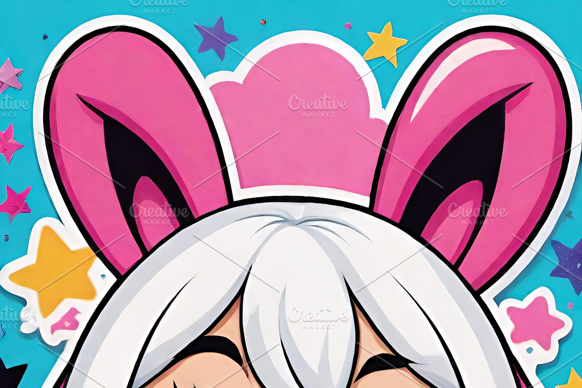Kawaii Girl Stickers & Illustrations, an Illustration by ETARA by Mea Hau (Photo 9 of 16)