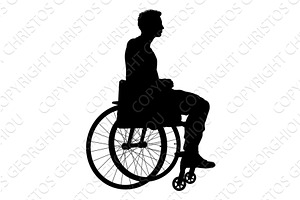 Silhouette of Man Sitting in, a Person Illustration by Christos Georghiou