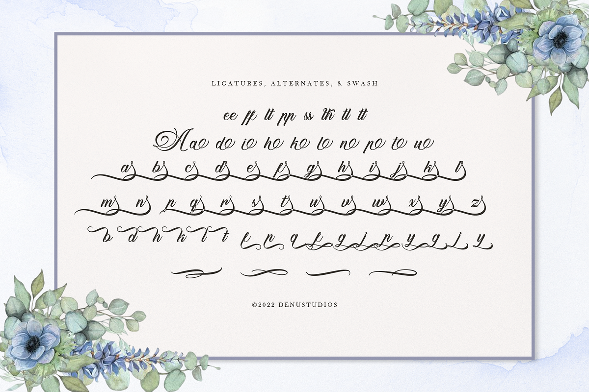 Aurelaydi | Elegant Calligraphy, a Script Font by Denustudios (Photo 12 of 12)