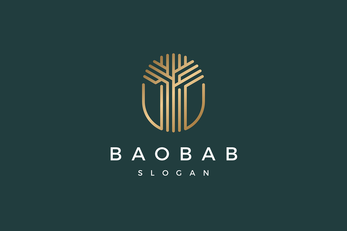 African Baobab Tree Logo, a Branding & Logo Template by brandphant