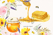 Honey Bee Watercolor, a Graphic by LABFcreations (Thumbnail 4 of 9)