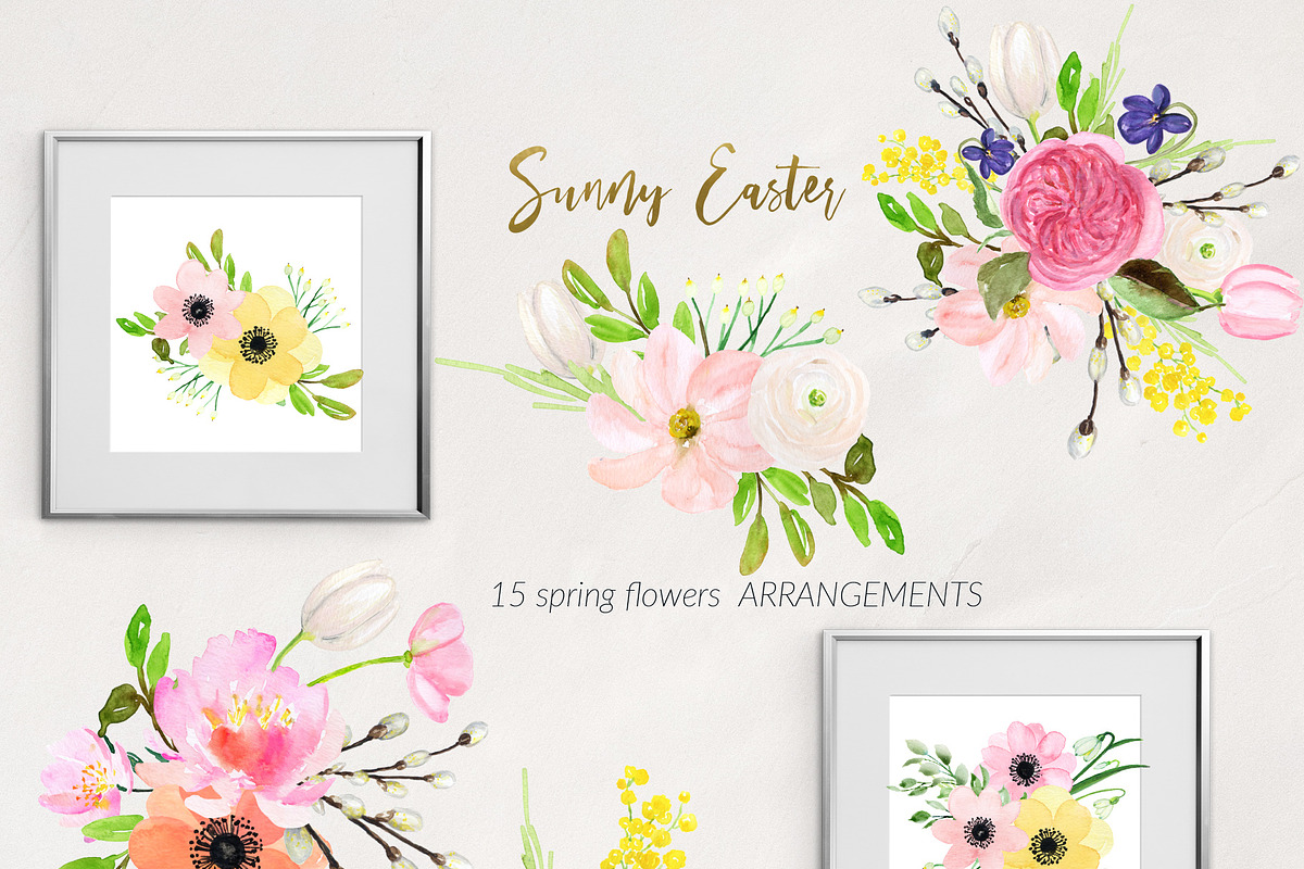 Sunny Easter bunny Watercolor, an Illustration by LABFcreations (Photo 7 of 17)