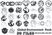 Global Environment Set, an Illustration by Designer_Momina (Thumbnail 1 of 31)