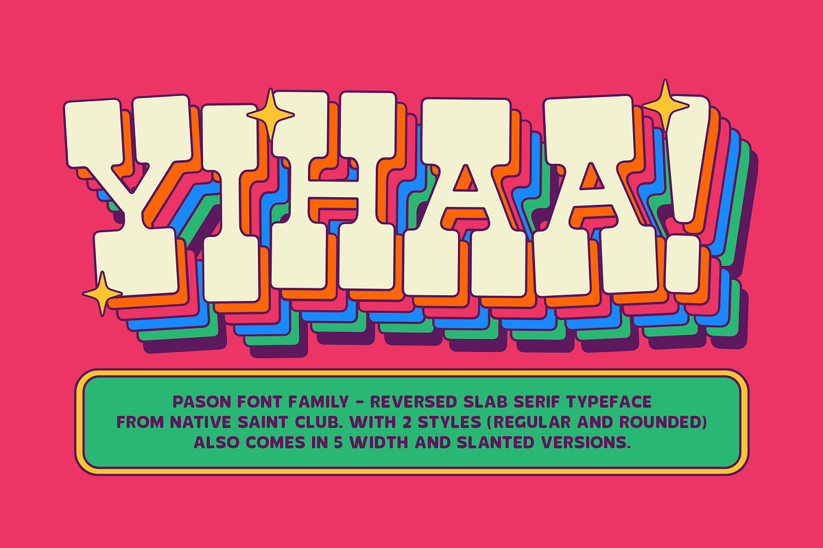 TNSC Pason - Slab Serif Family, a Slab Serif Font by The Native Saint Club (Photo 6 of 14)