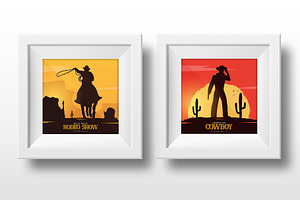 Cowboy & Wild West Insta Banners