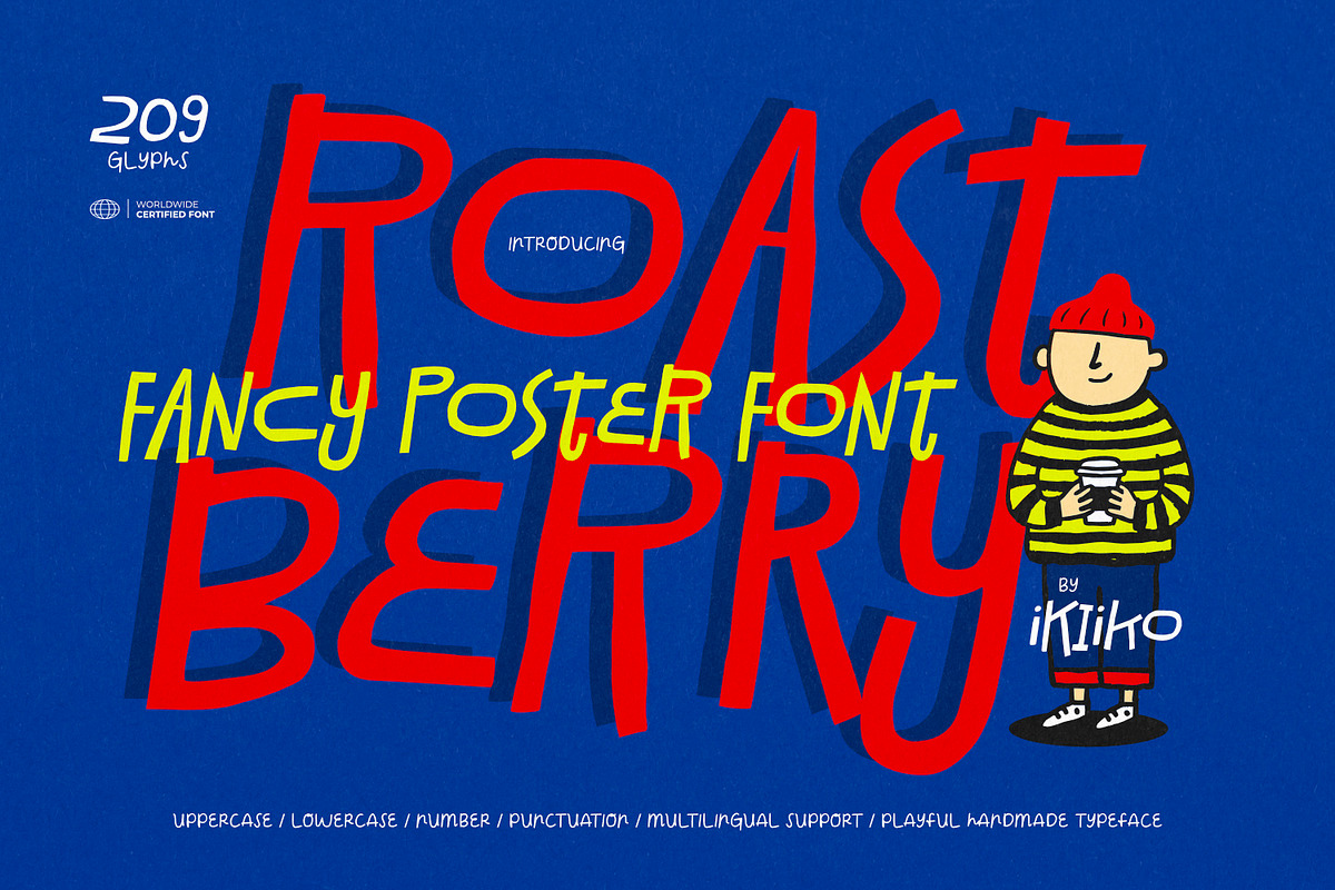 Roastberry - Fancy Poster Font, a Symbol Font by ikiiko (Photo 1 of 7)