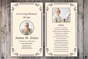 Funeral Prayer Card Template, a Card Template by Madhabi Studio (Thumbnail 1 of 2)