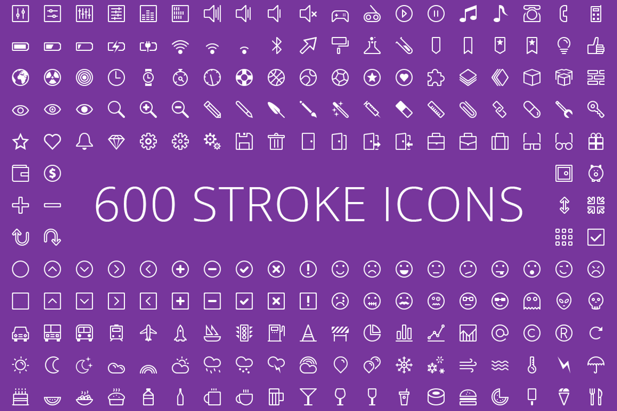 600x2 Vector Icons, Ultimate Pack, a Solid Icon by PixelBazaar (Photo 3 of 3)