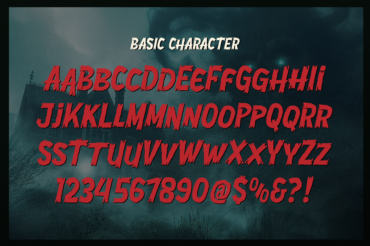 Madness Scratch Display Horror Font, a Blackletter Font by gracetype_studio (Photo 10 of 12)