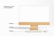 New iMac 24 Desktop Mockup, a Mac Mockup by RamStudio2 (Thumbnail 9 of 16)