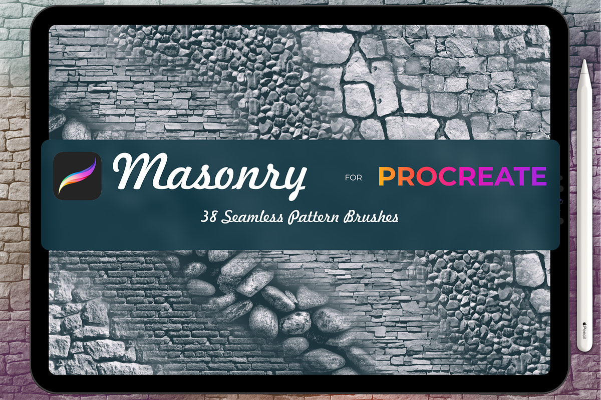 Masonry for Procreate X5, a Brush Add-On by Graphics Resources (Photo 1 of 12)