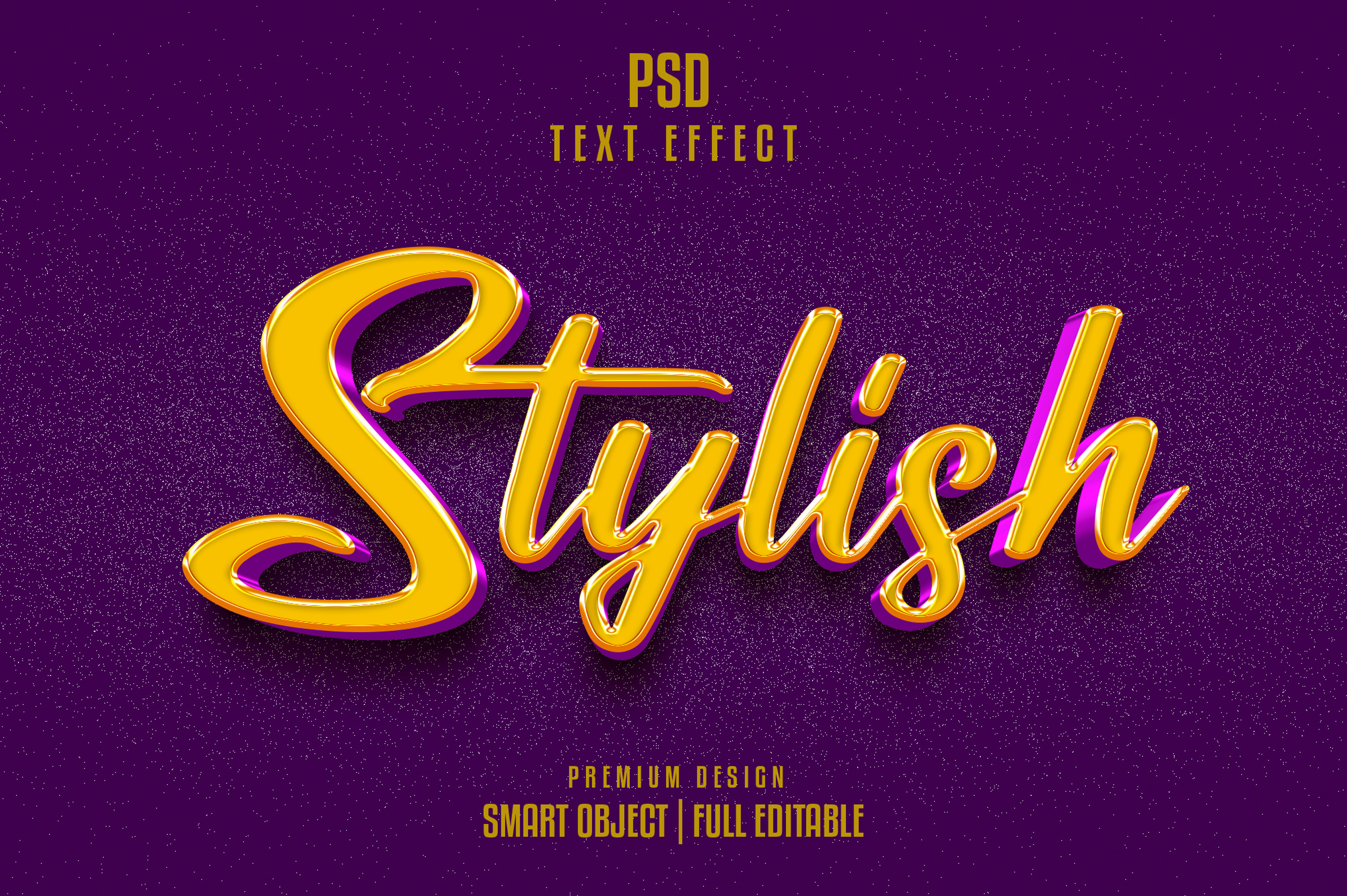 Stylish 3d text effect, a Layer Style Add-On by himelgfx
