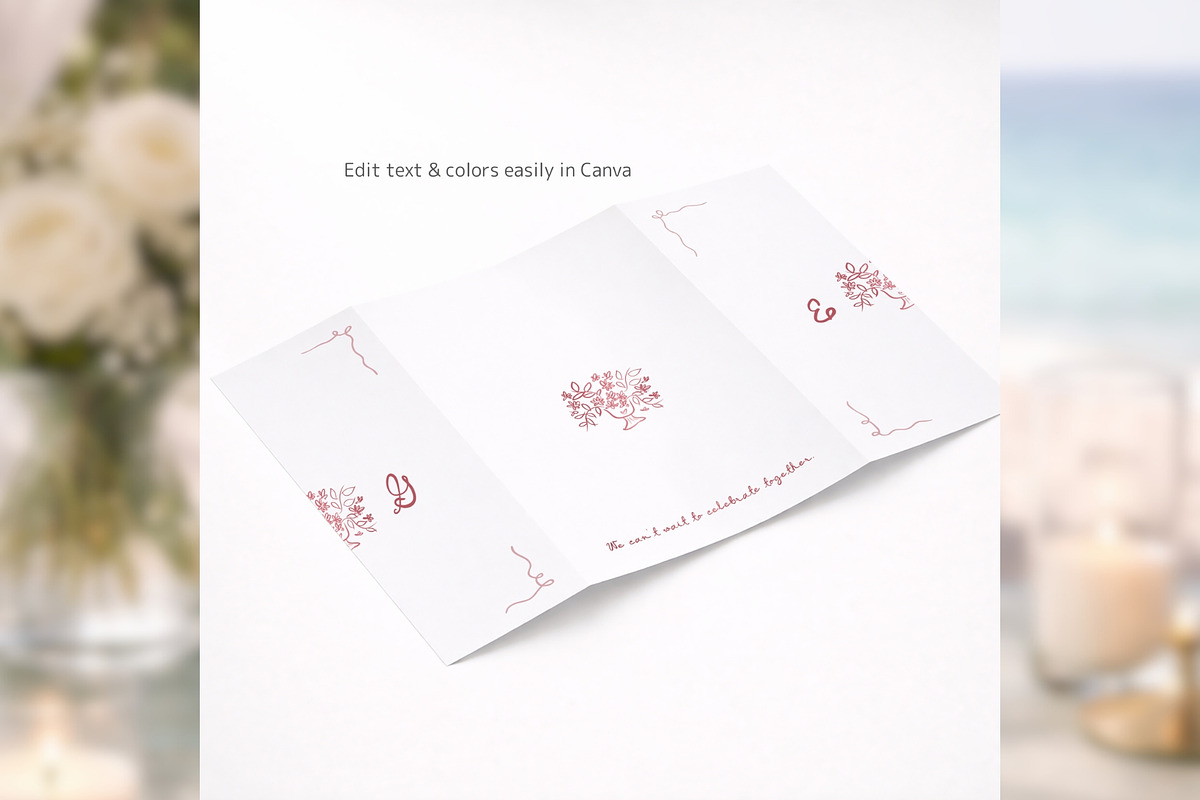 HandDrawn Gatefold Invite bd001, an Invitation Template by TyphoonStudio (Photo 5 of 10)