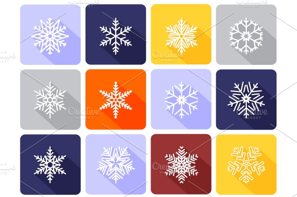 Snowflake Flat Icons