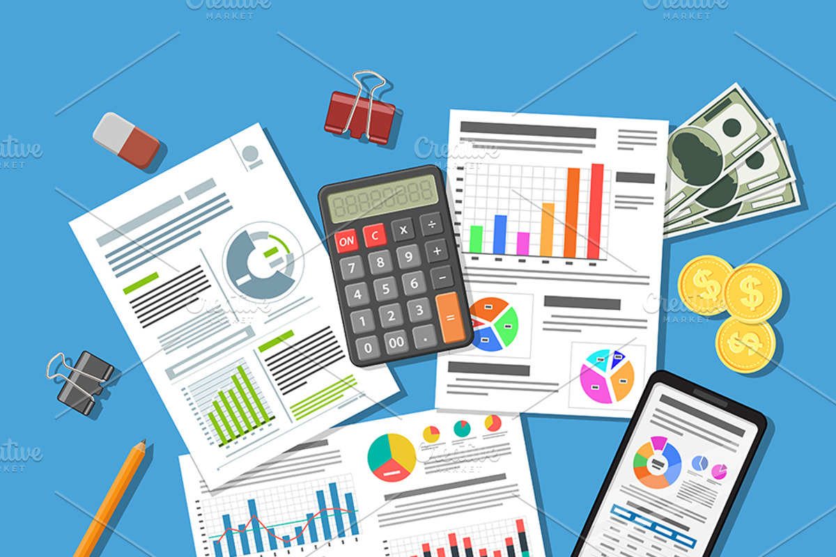 Tax, Auditing and Test Themes, a Finance Illustration by TAlex (Photo 4 of 7)