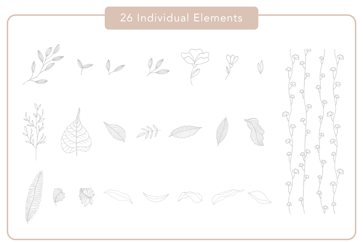 Lovely Leaves & Flowers, a Pattern Graphic by Suphansa (Photo 8 of 8)