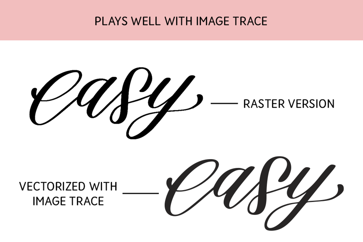 Free+Easy Procreate Lettering Brush, a Brush Add-On by The Ampersand Shop (Photo 3 of 4)