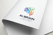 Geometric Brain Network Ai Logo, a Branding & Logo Template by Design_Planet (Thumbnail 4 of 4)