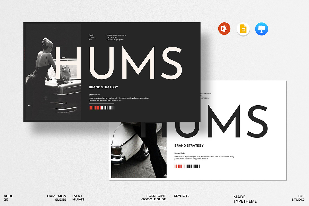 Brand Strategy Presentation Template, a Presentation Template by Aura Agency (Photo 1 of 9)