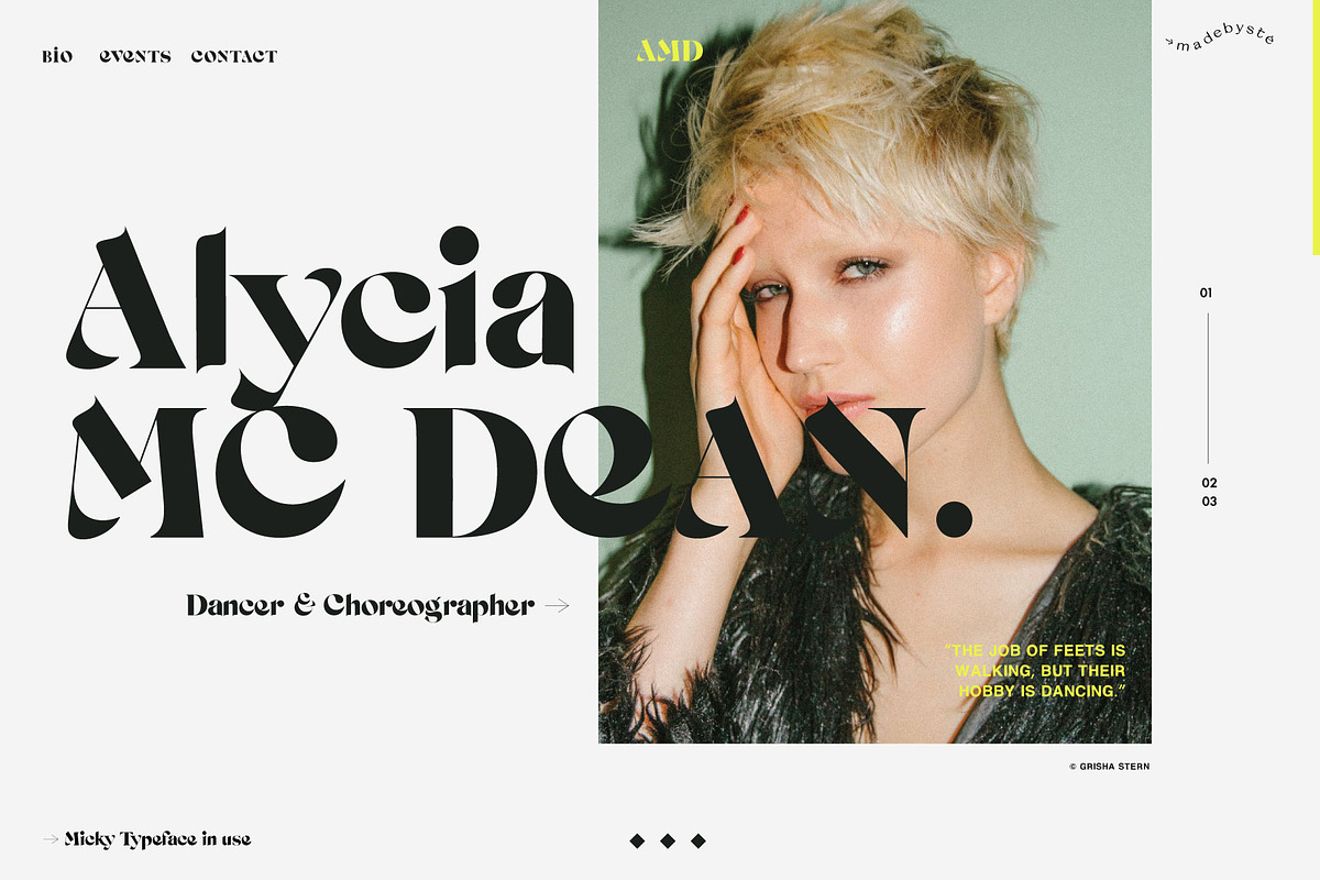 MICKY — REGULAR, OUTLINE & BONUS, a Serif Font by Madebysté. (Photo 8 of 10)