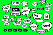 Hand Drawn Speech Bubbles – Doodles, an Object Graphic by crafty (Thumbnail 4 of 10)