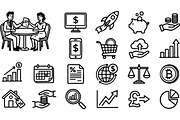 Business Finance Icon Vector Set, an Illustration by designvectx (Thumbnail 2 of 3)