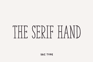 The Serif Hand Font Collection