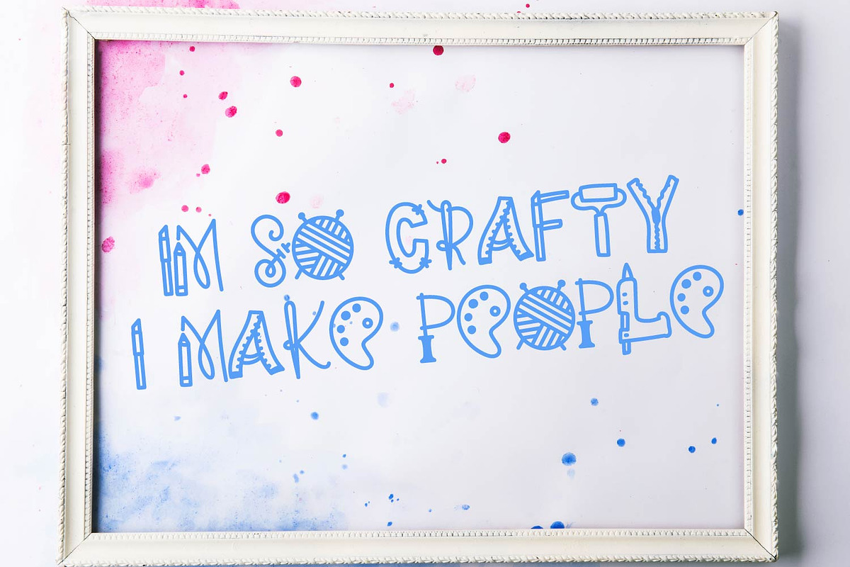 Crafty Mom - Craft Supply Font preview 7