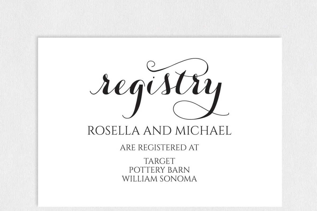 Registry Cards Editable SHR457, an Invitation Template by Shafura_Wedding (Photo 3 of 5)