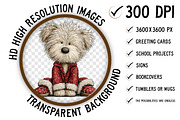 Winter Pijama Dog Clipart, an Illustration by Craft Nest (Thumbnail 6 of 10)