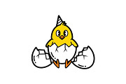 Cute Easter Chick Hatch Vector Bundl, an Illustration by jahid234 (Thumbnail 2 of 51)