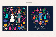 Cristmas holiday set, a Seasonal Illustration by MoleskoStudio (Thumbnail 16 of 18)