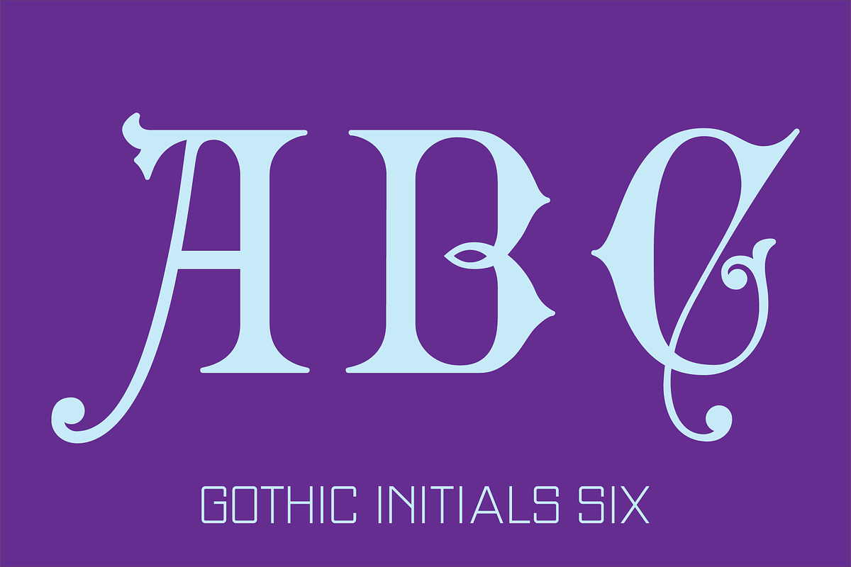 Gothic Initials Fonts Collection, a Font by GG Design (Photo 12 of 19)
