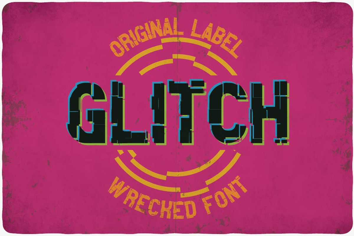 Glitch typeface preview 6