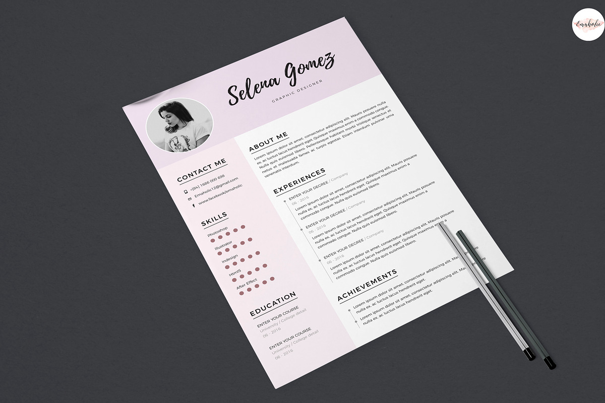 Professional CV & C.Letter templates, a Resume Template by Emaholic Template (Photo 5 of 6)