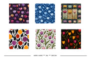 Tulip Retro Art Style Patterns, a Pattern Graphic by karenfoleyphoto (Thumbnail 5 of 17)