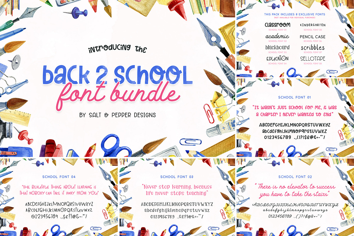 The HUGE Font Bundle (98% OFF) SALE, a Sans Serif Font by Salt & Pepper Designs (Photo 40 of 185)